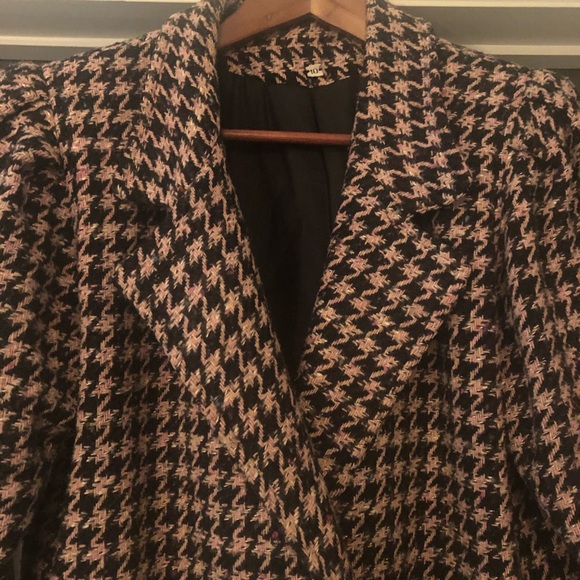 Learsi Plaid Coat Women’s Size 10 - Picture 5 of 8